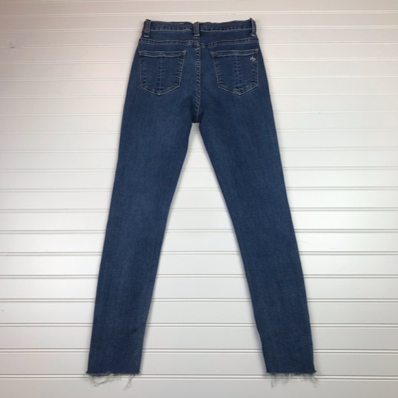 rag & bone high rise skinny jeans step hem EUC - Picture 6 of 14